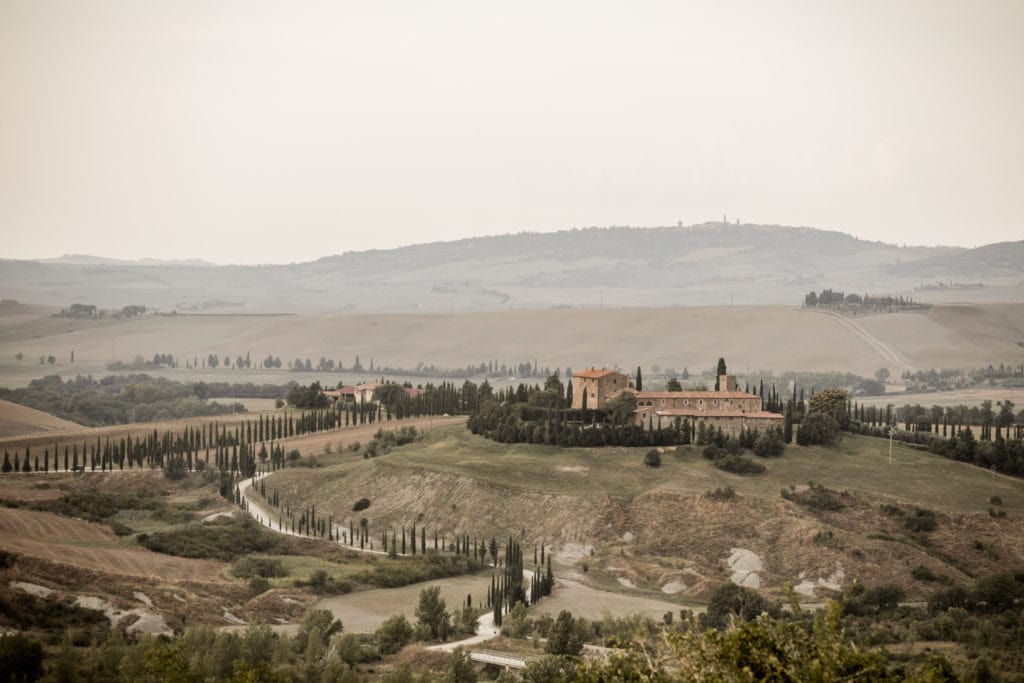 View of Borgo di Castelvecchio in Tuscany, Italy