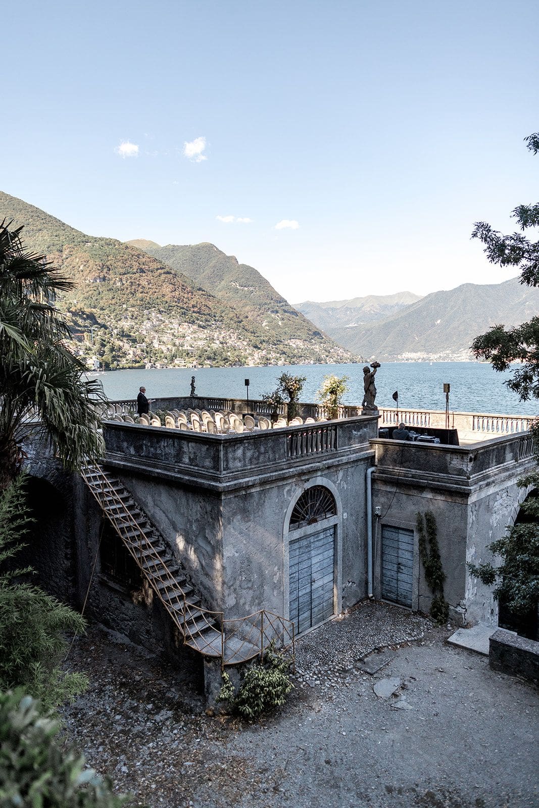 Villa Pizzo's rooftop ceremony site for weddings in Lake Como