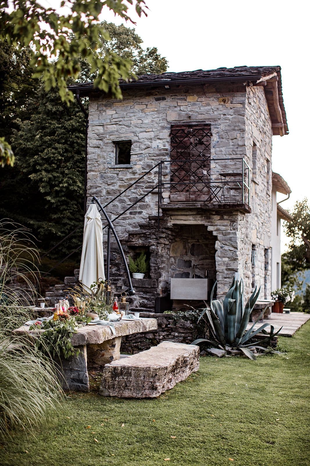 Villa Torno's rustic, classic Italian exterior