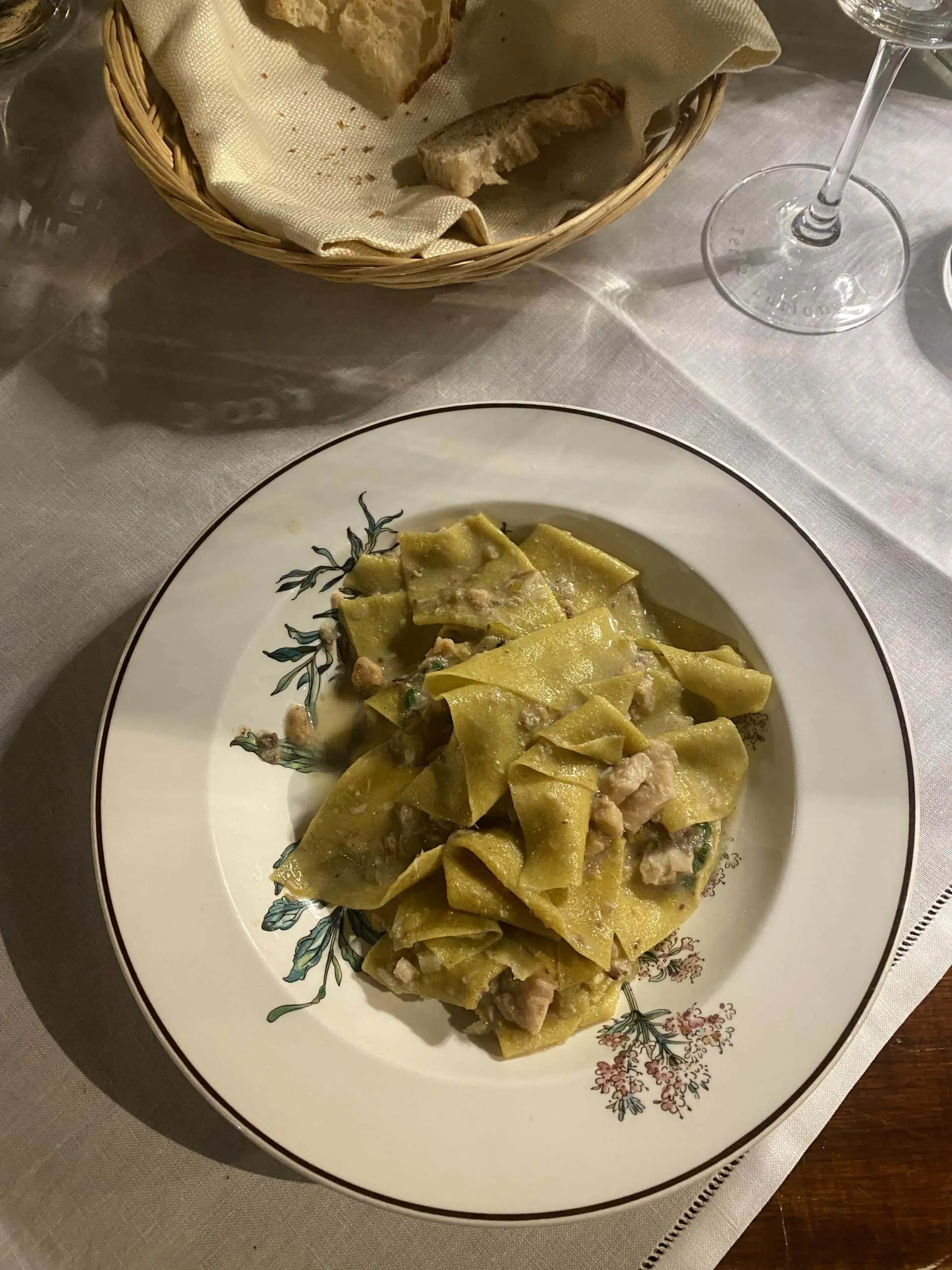 Fresh, authentic Italian dish at La Costa in Lecco, Lake Como, Italy