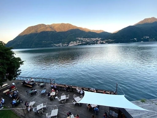 View of Lake Como La Terrazza 125 Restaurant