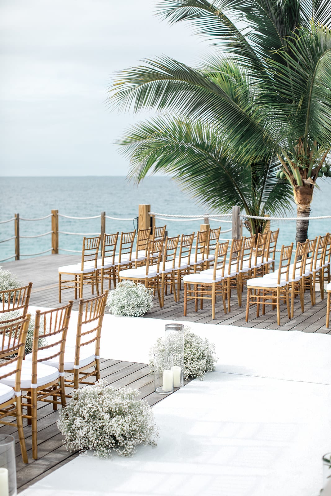 Ceremony site for Anguilla destination wedding