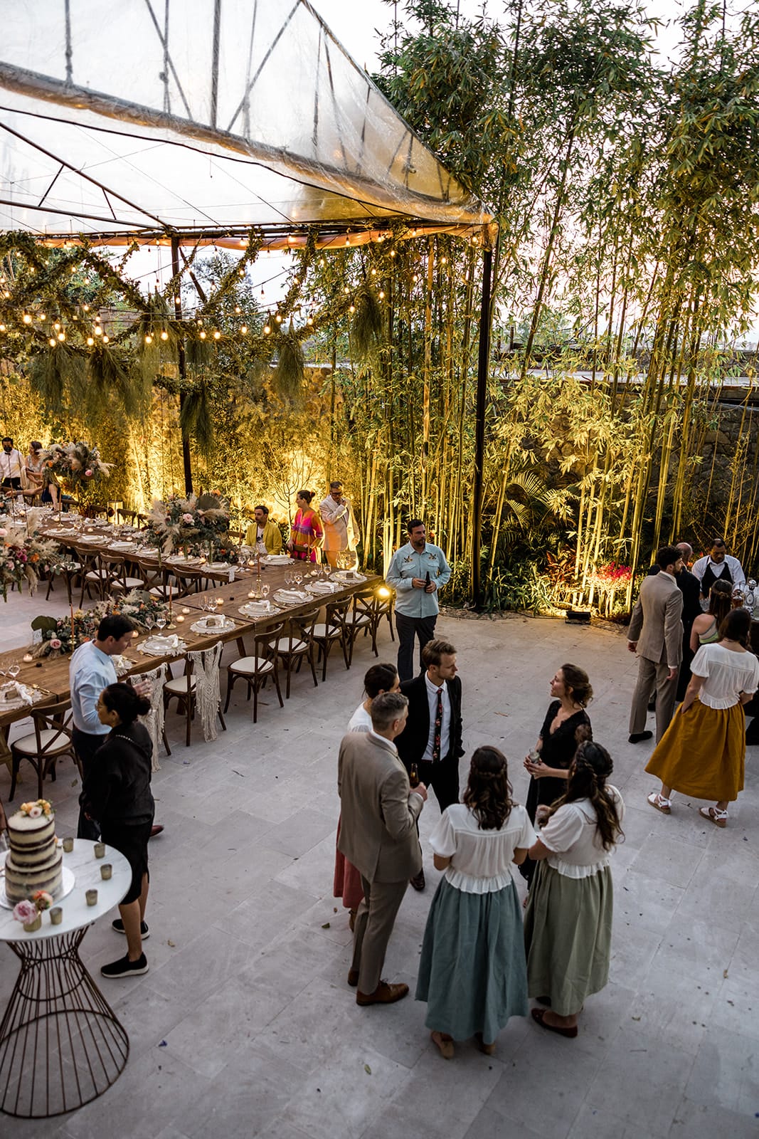 Casa Hyder tented wedding reception