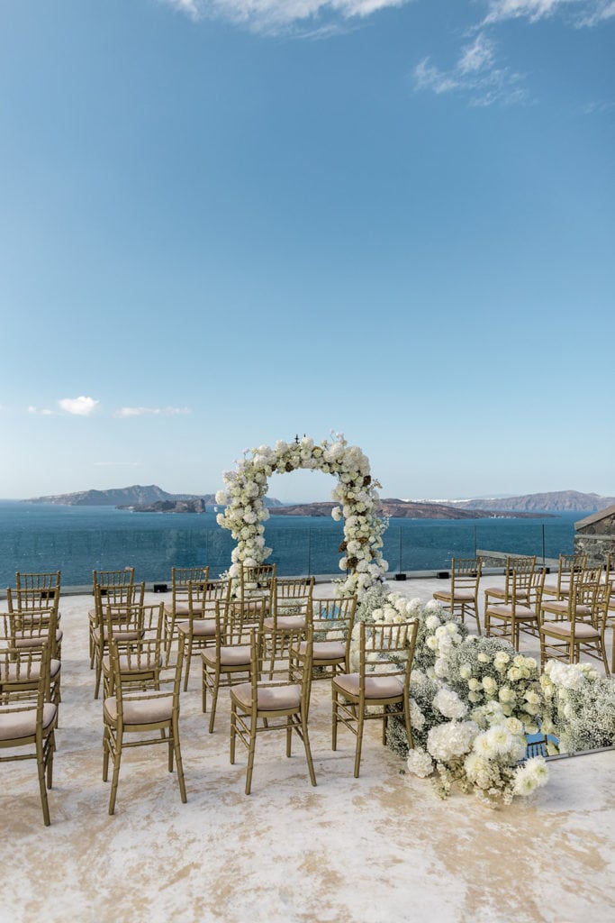 Santorini Cavo Ventus wedding ceremony