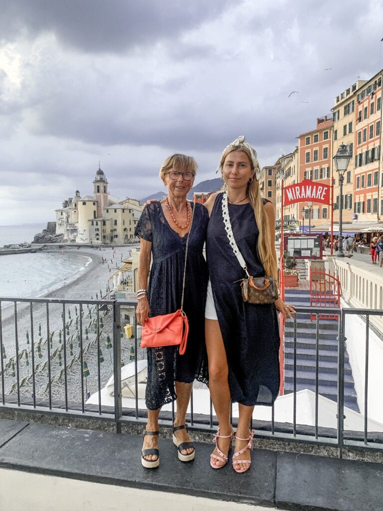 Lilly Red visits Camogli, Italy