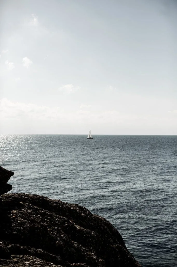 View from Punta Chiappa Portofino, Italy