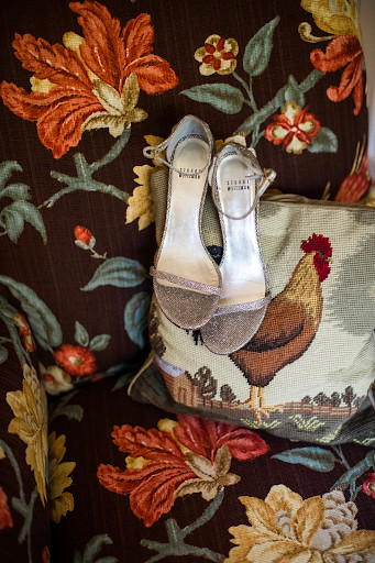 Stuart Weitzman bridal shoes details
