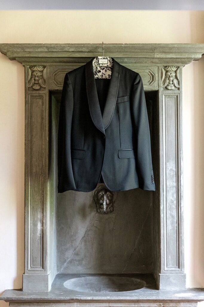 Groom Gucci tuxedo jacket