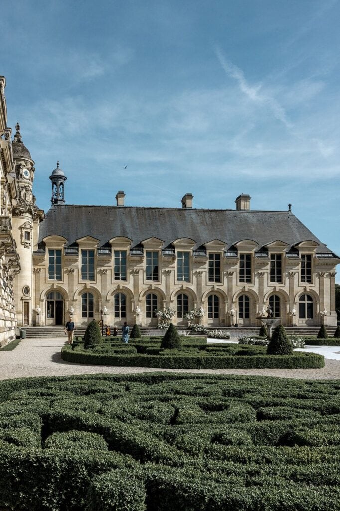 Gardens at Chateau de Chantilly in France