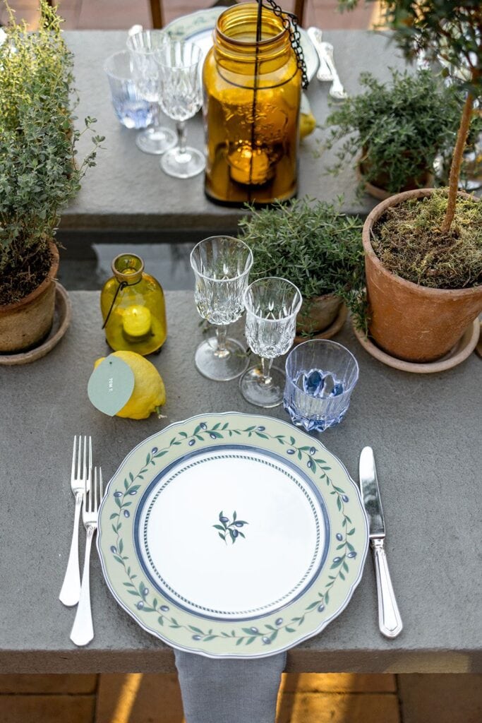 Tuscany wedding table design