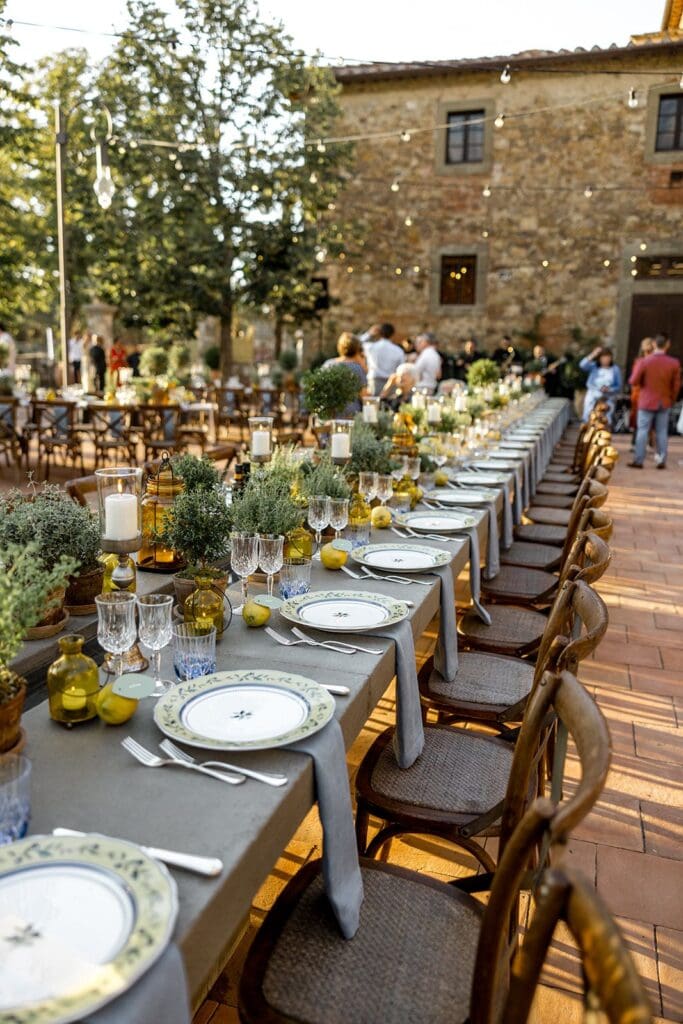 Tuscany wedding venue for wedding welcome party
