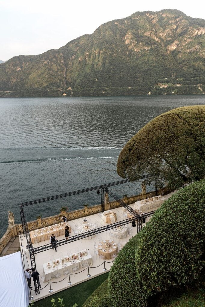 Villa Balbianello Lake Como wedding reception location