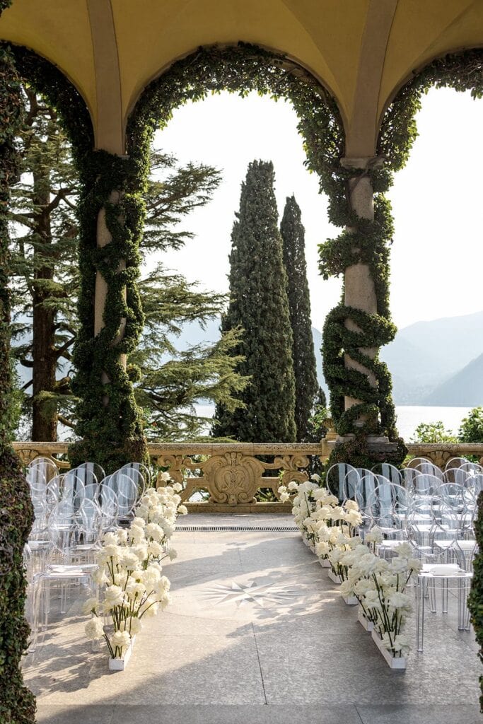 Villa Balbianello wedding ceremony design