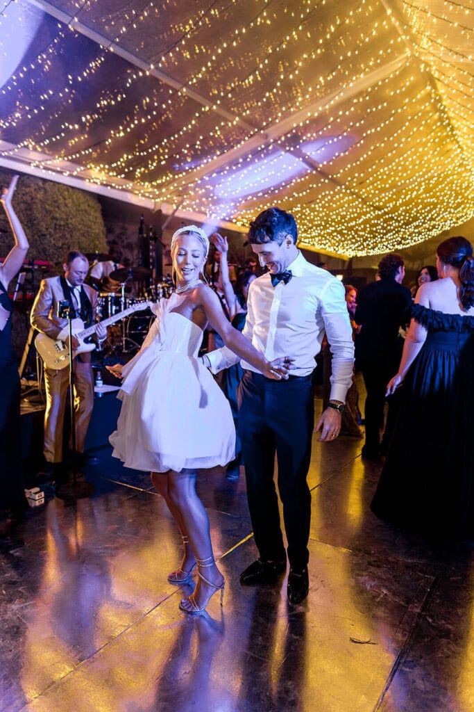 Bride and groom dancing in Mallorca, image by Lilly Red