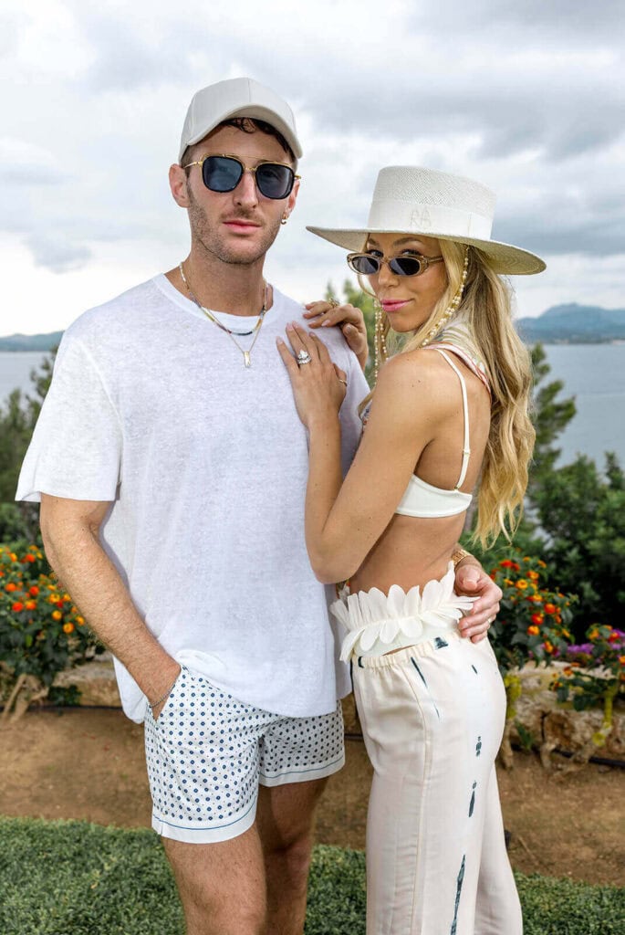 Caroline and Ryan photographed by Lilly Red at their pool party the day after the wedding ceremony